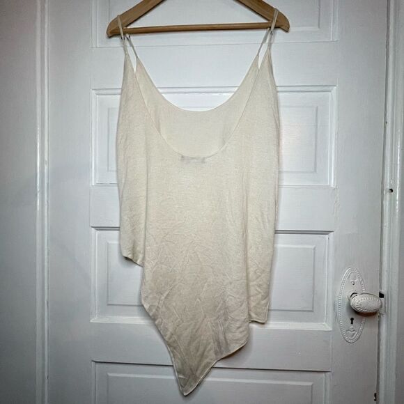 n:PHILANTHROPY Semi Sheer Handkerchief Whispy Spaghetti Strap Shirt - Picture 3 of 10